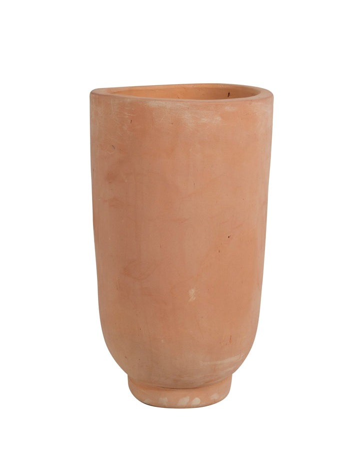 Modernist Tall Terracotta Vase Planters