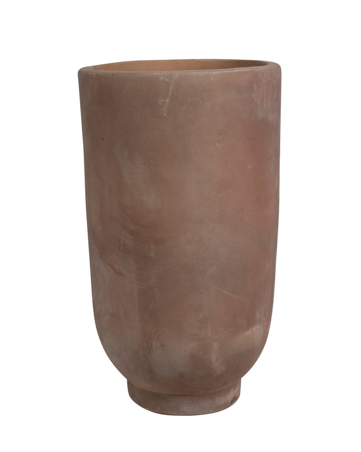 Modernist Tall Terracotta Vase Planters