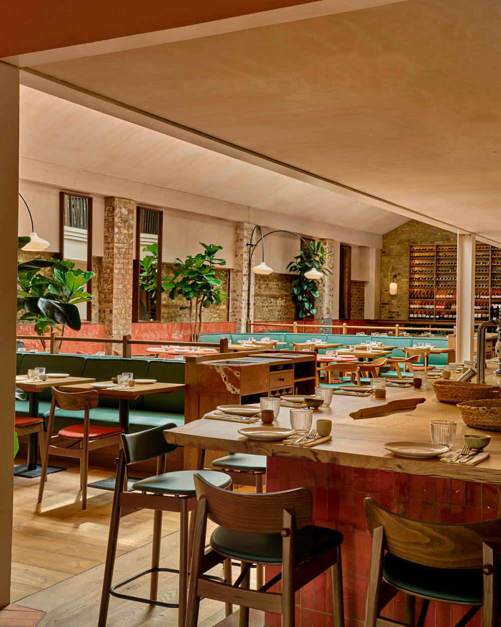 Restaurant interior planting hospitality rental