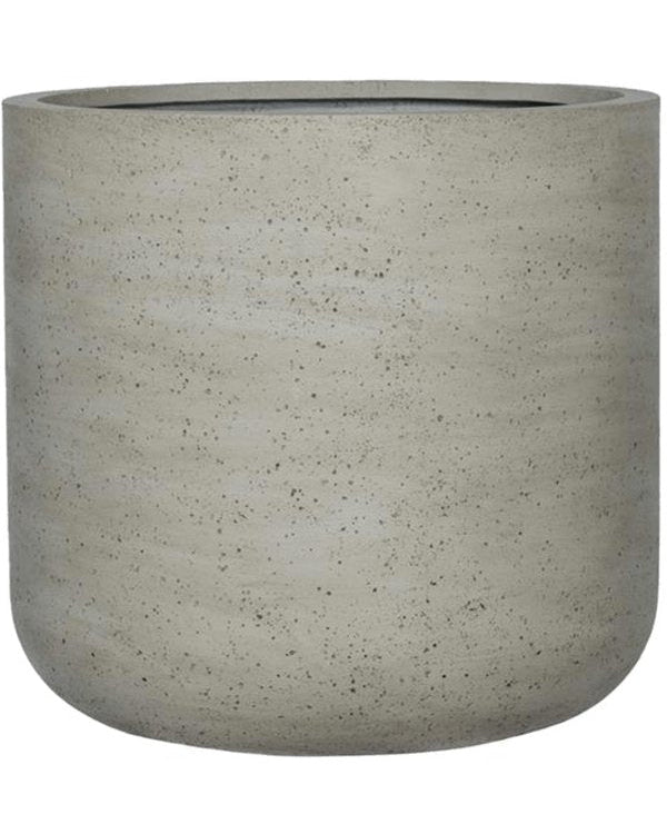 Rough Grey-Beige Washed Concrete Straight - Plant Drop