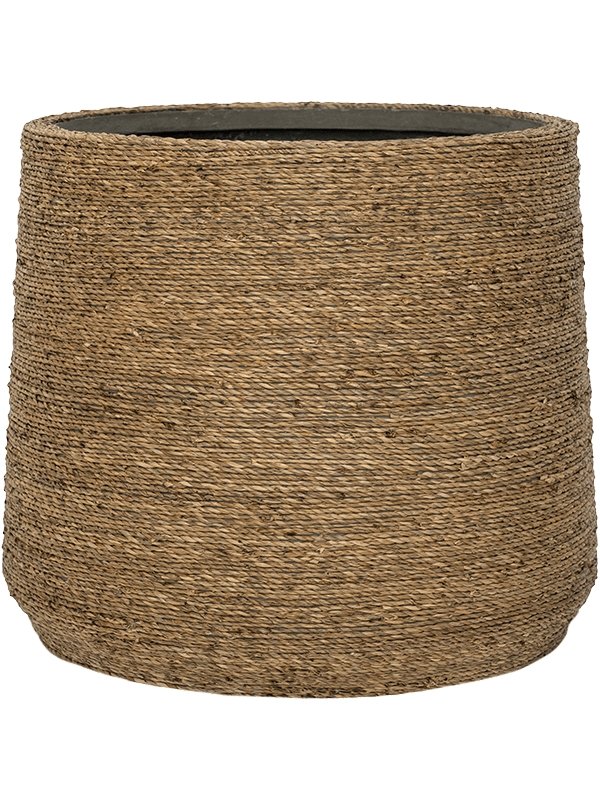 Traditionally Woven Straw Grass Planter - Plant Drop