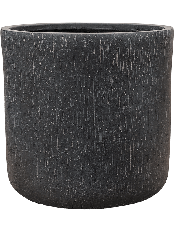 Raindrop Textured Cylinder Beige Planter