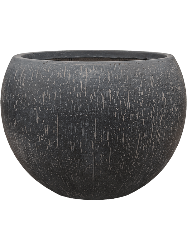 Raindrop Textured Globe Beige Planter