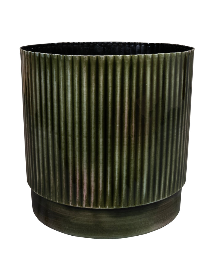 Ridged Metal Planters