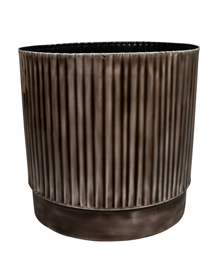 Ridged Metal Planters