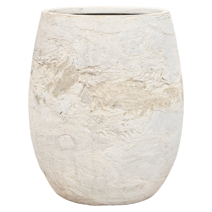 Textural Balloon Planters, Natural Stone Finish