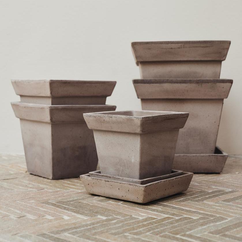 Gaia Terracotta Square Pots