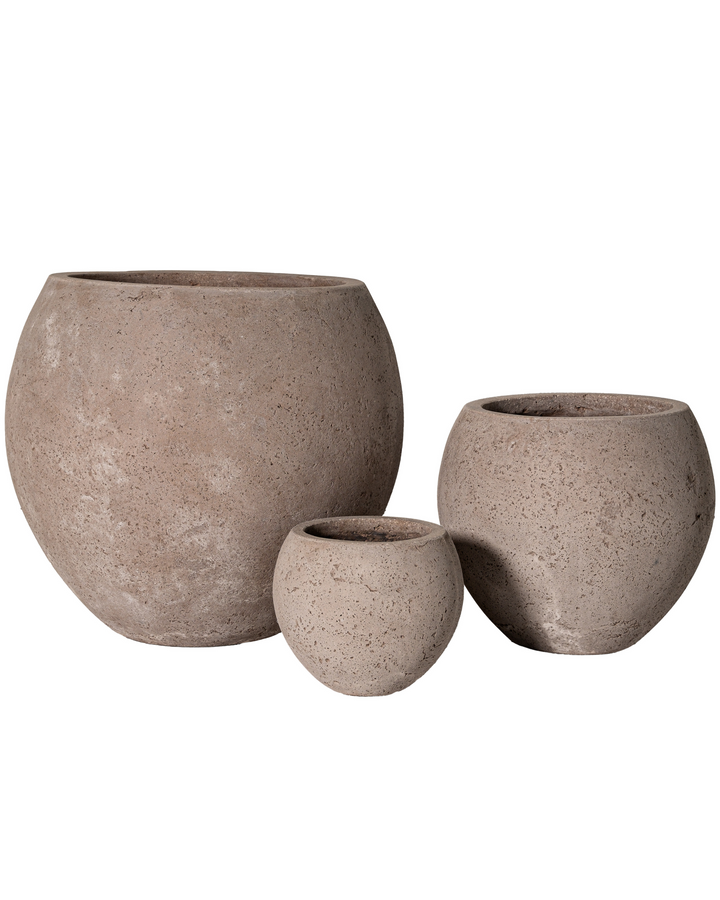 Taupe Sculpted Orb