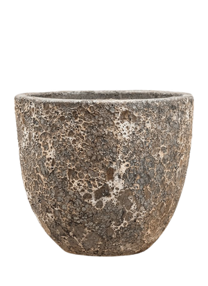 Lava relic planter with volcanic stone texture — Plant Drop