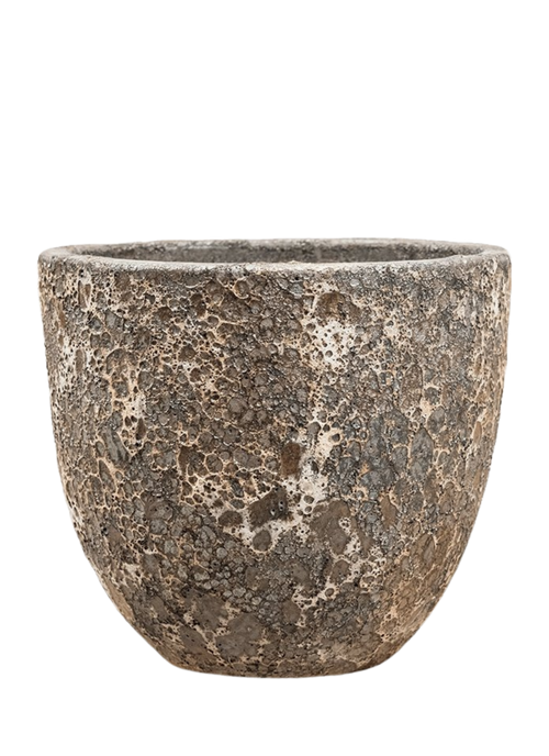 Lava relic planter with volcanic stone texture — Plant Drop