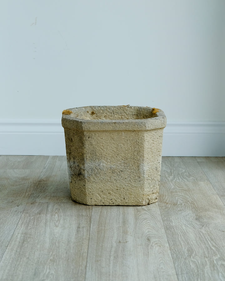 Octagonal Concrete Planter, Small