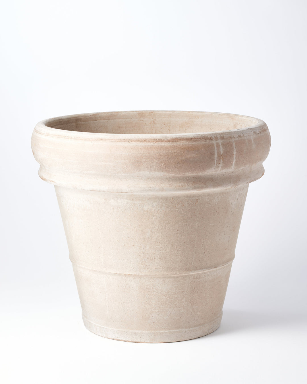 Grey Doppio Bordo Terracotta Pot