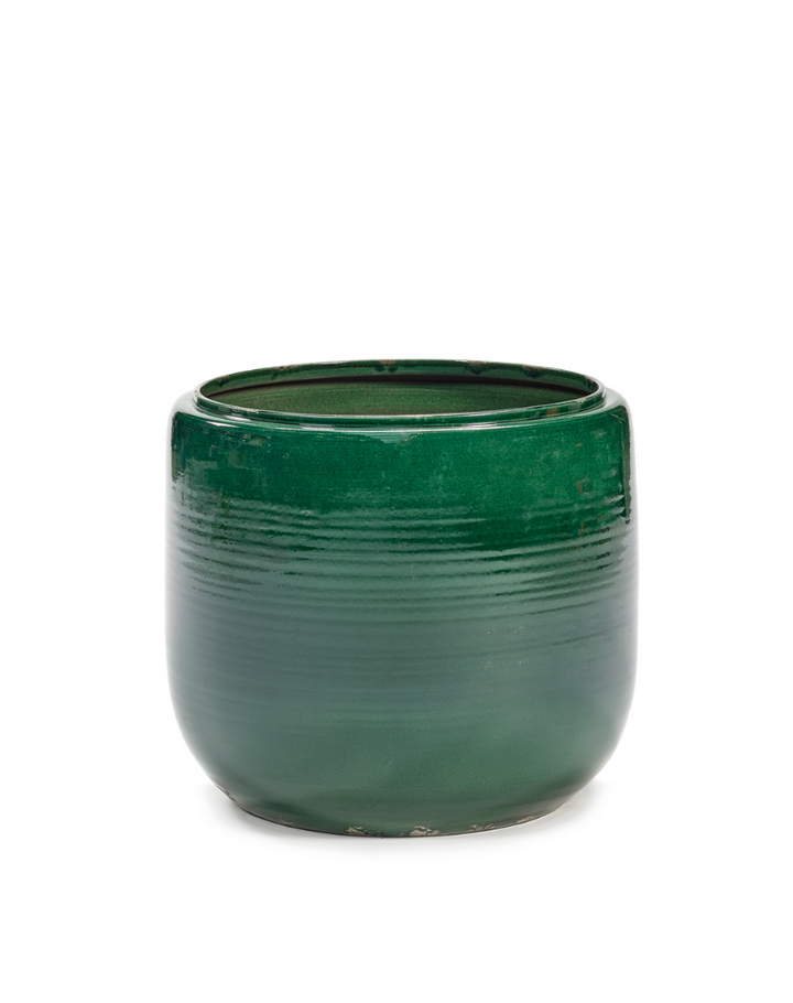 Glazed Flowerpot By Serax