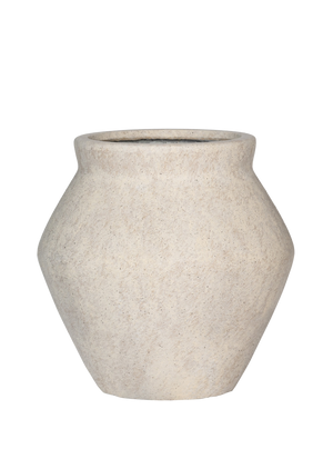 Travertine urn planter in natural stone — Plant Drop