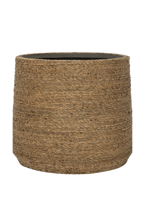 Traditionally woven straw grass planter — Plant Drop