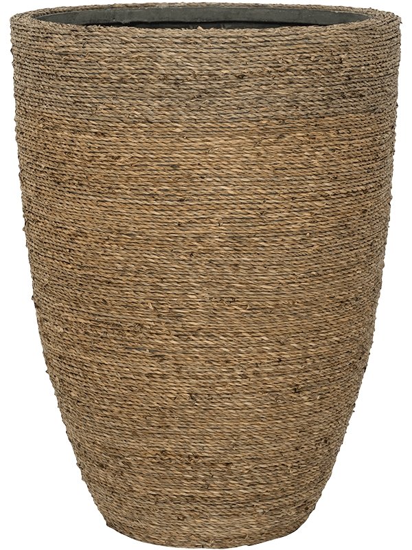 Traditionally Woven Straw Grass Planter - Plant Drop