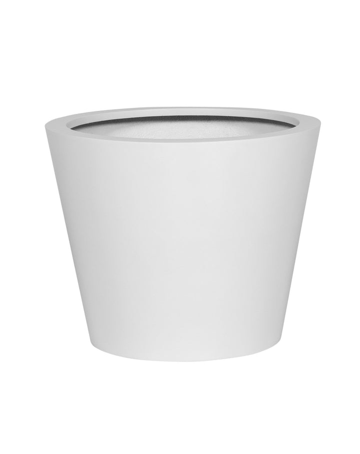 Fiberstone Bucket Planters White