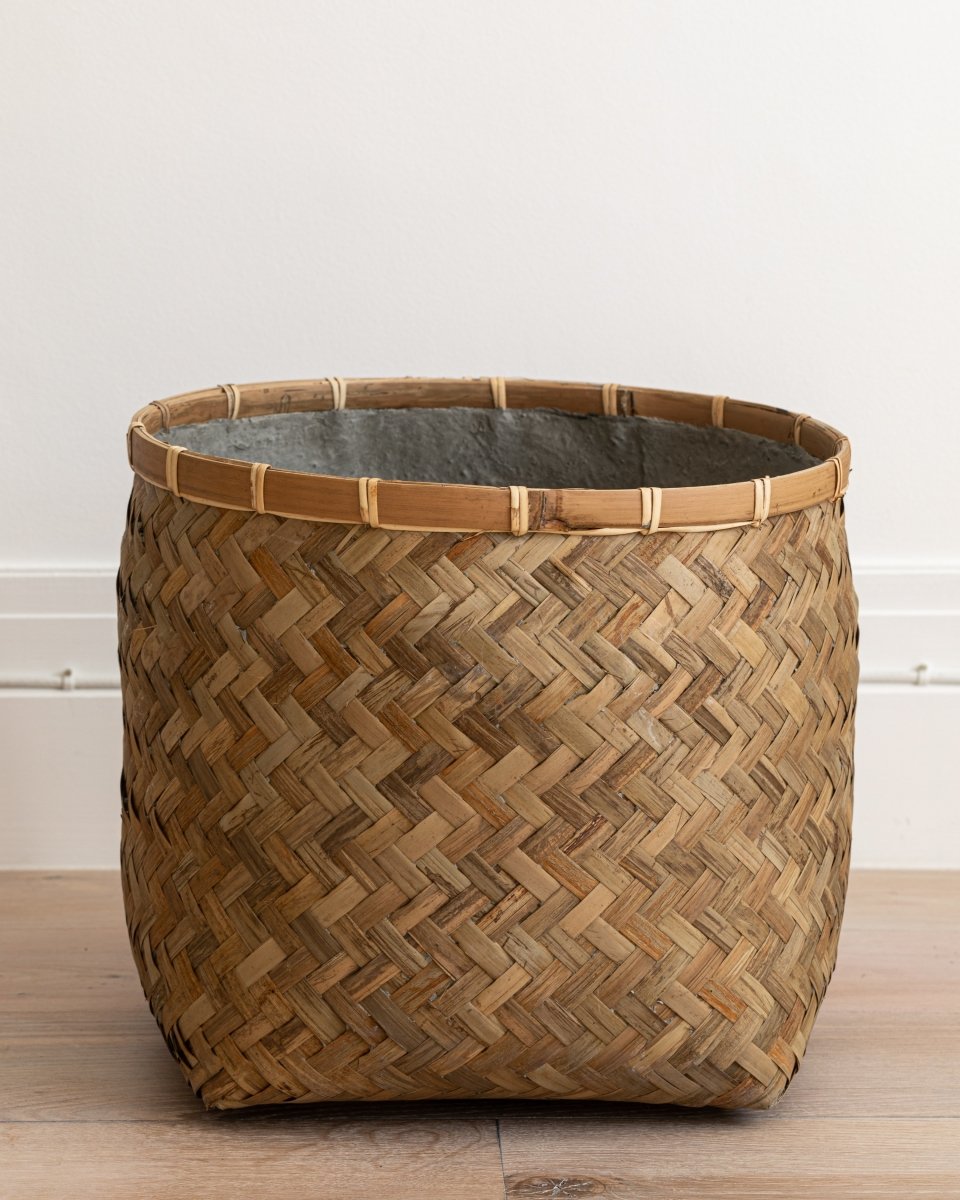 Bamboo Fiberclay Lined Planter - Plant Drop