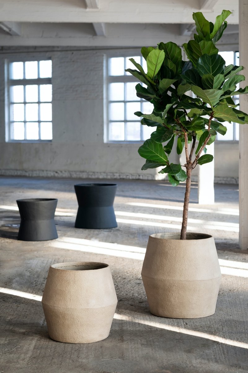 Papier-Mâché Beige Planter By Marie Michielssen - Plant Drop