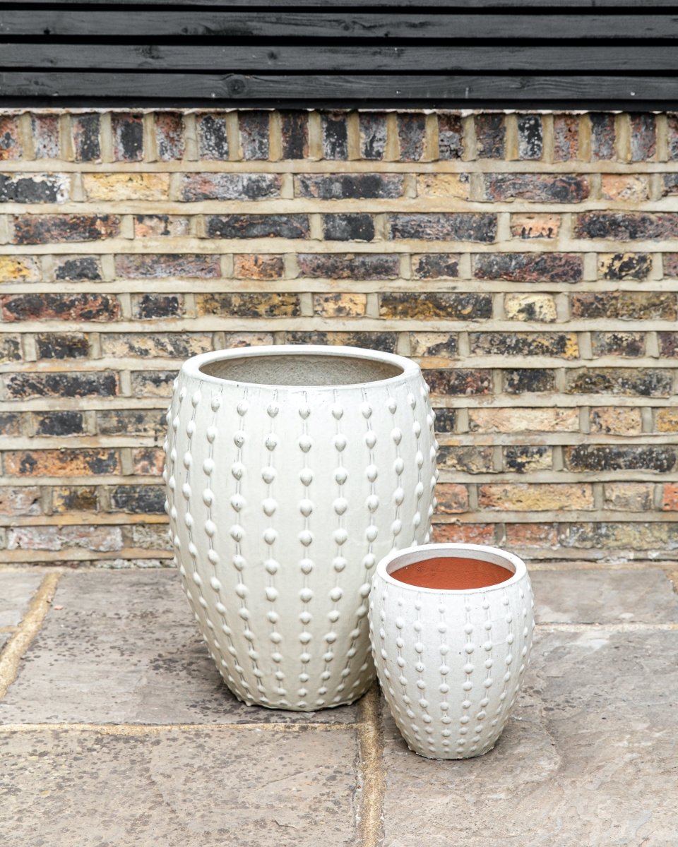 Studded Ceramic Urn - Plant Drop