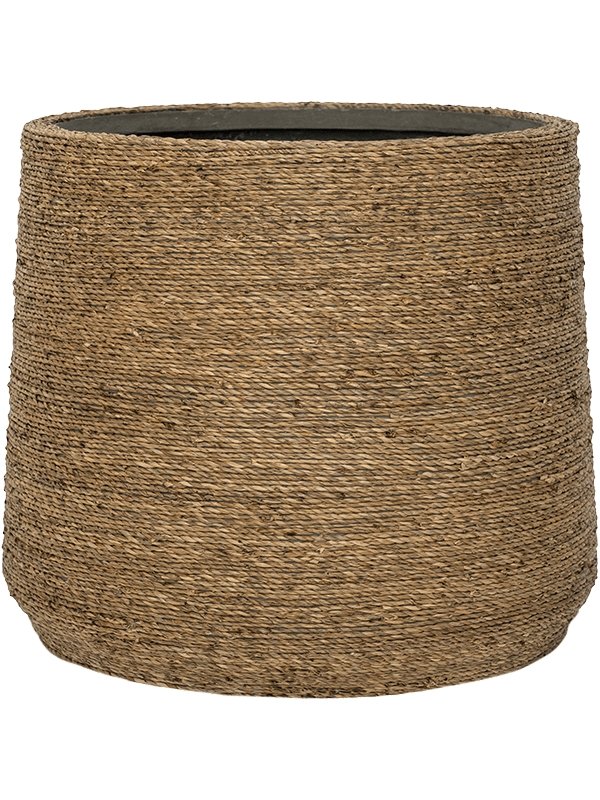 Traditionally Woven Straw Grass Planter - Plant Drop